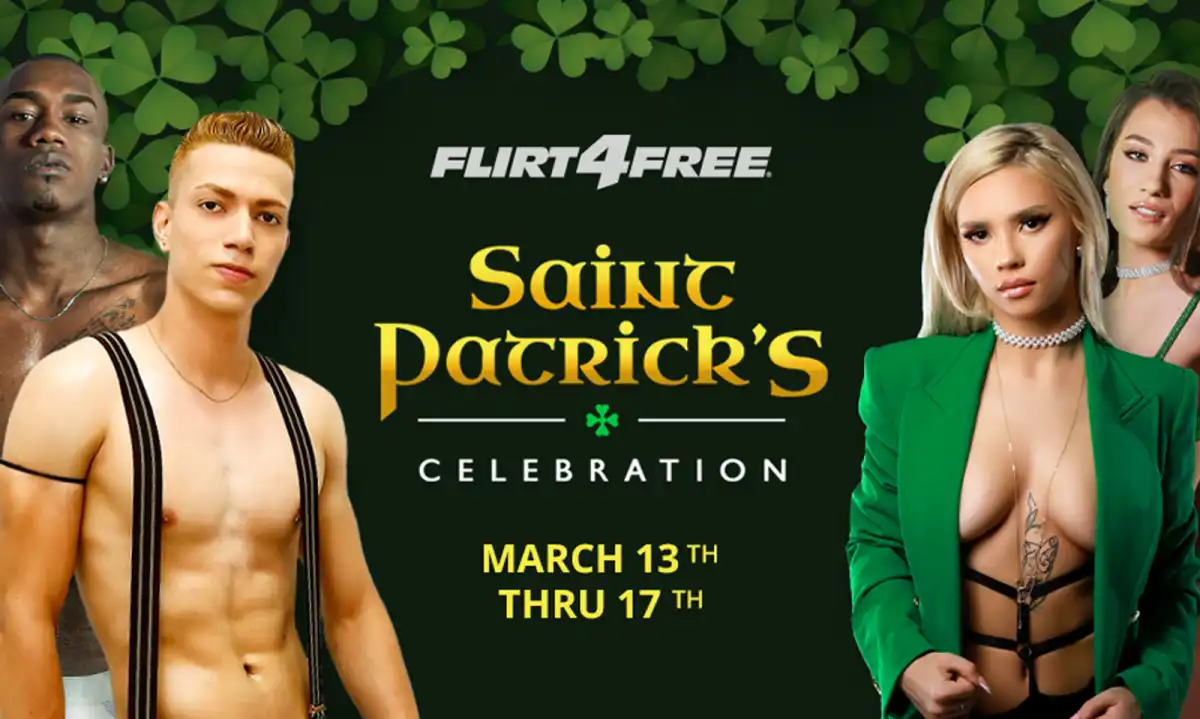 Flirt4Free Launches $20,000 St. Patrick's Day Camming Contest