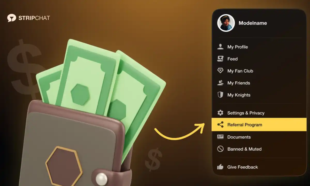 Stripchat Enhances Referral Program for Models: 20% Commission
