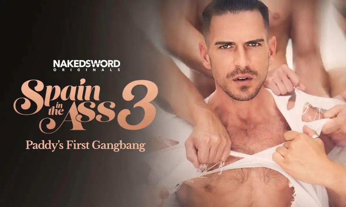 Paddy O’Brian's First Double Penetration Debuts on NakedSword