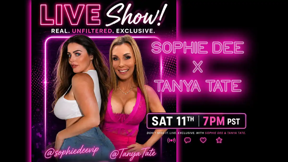 Tanya Tate & Sophie Dee Host OnlyFans Livestream Event