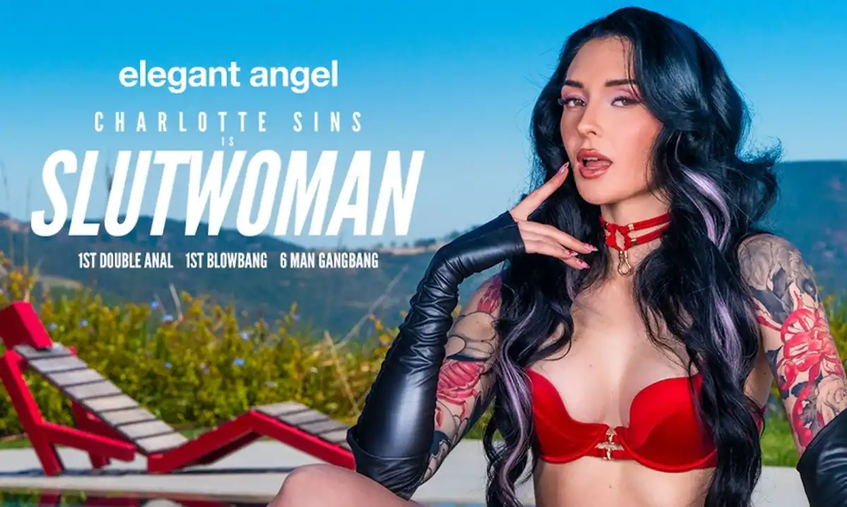 Charlotte Sins Is Slutwoman: Elegant Angel's New Gonzo Showcase