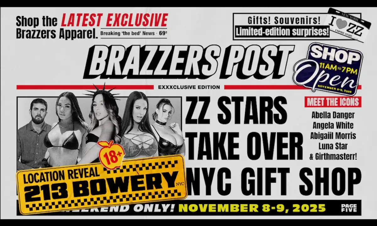 Brazzers Pop-Up Gift Shop in NYC Features Top Performers