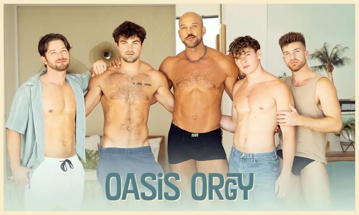Sean Cody Premieres "Oasis Orgy" Featuring 10 Performers