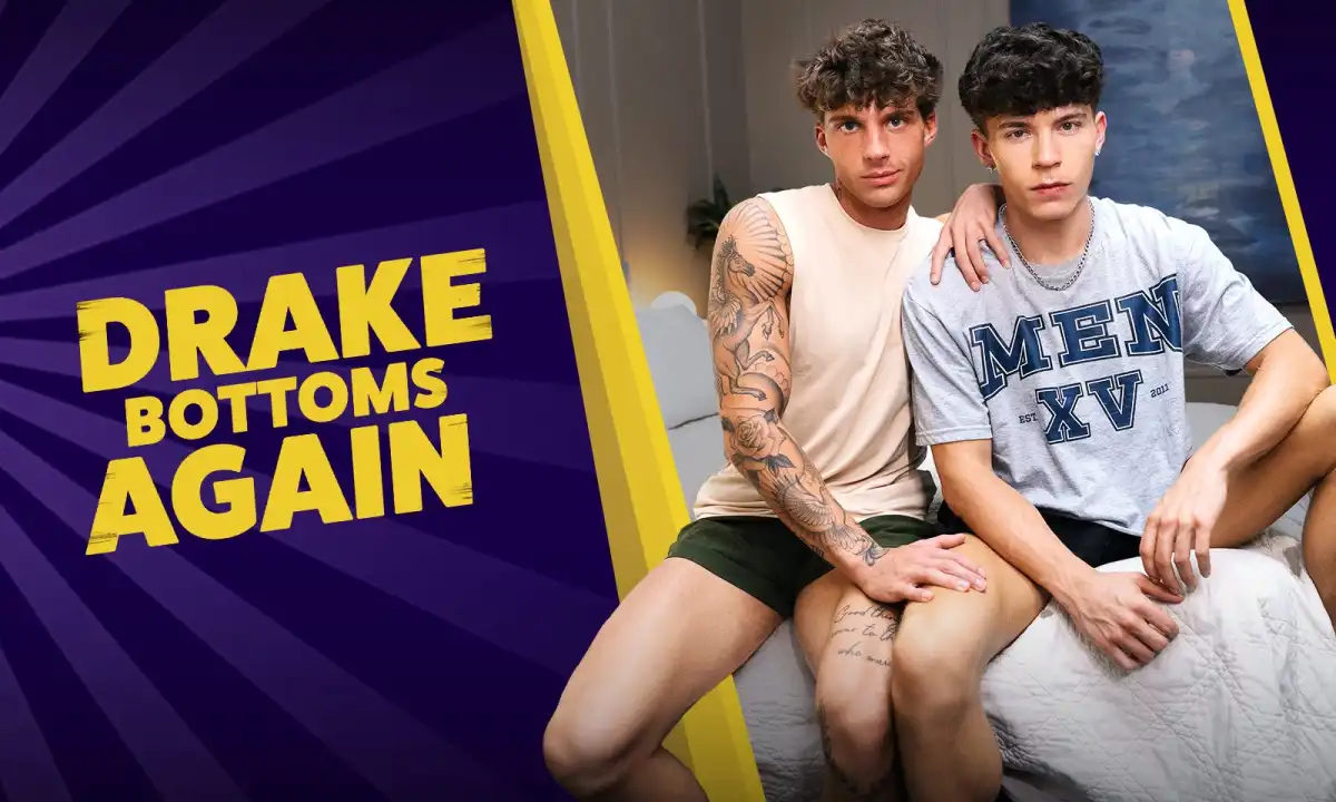 Drake Von & Leo Levine Star in Men.com's "Drake Bottoms Again"