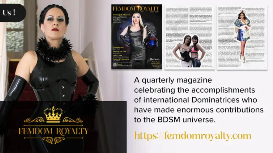 Femdom Royalty Magazine Releases Second Issue, Lady Bellatrix Edits