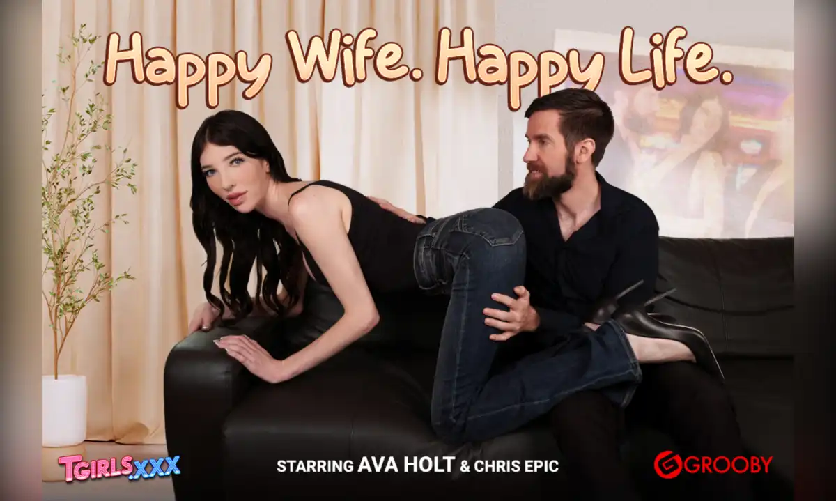Ava Holt and Chris Epic in 'Happy Wife, Happy Life' on TGirls.xxx
