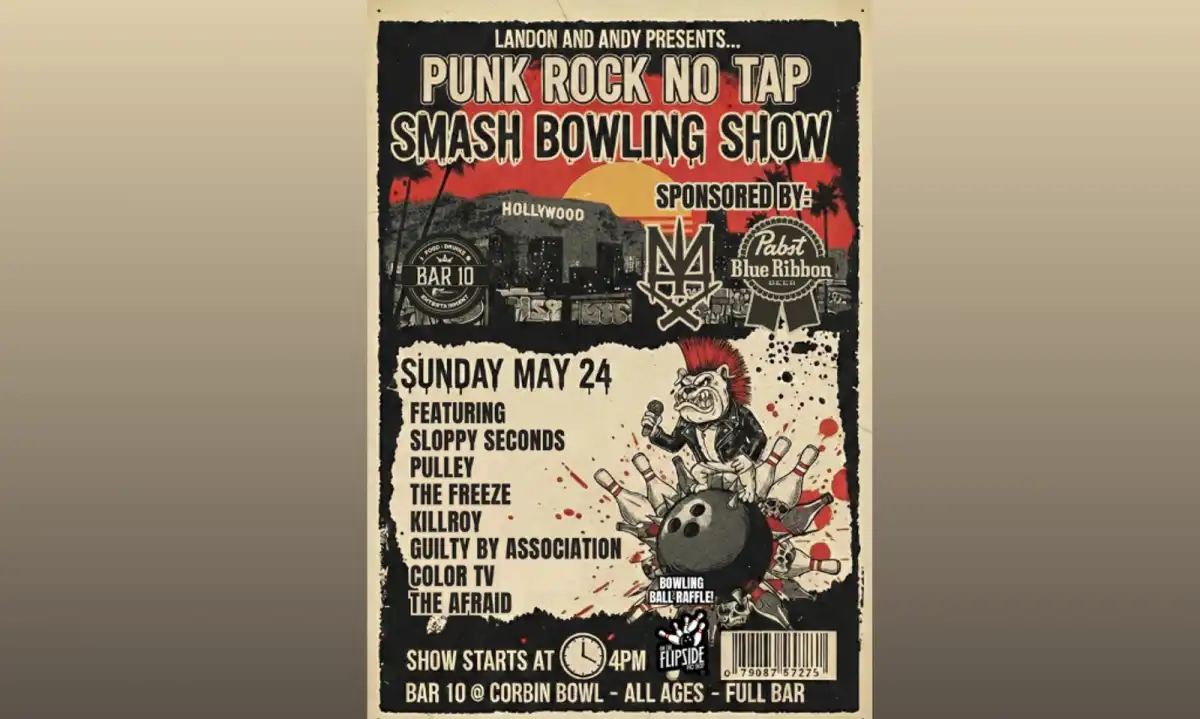 Killroy Performs at Punk Rock No-Tap Smash Bowling Show on May 24