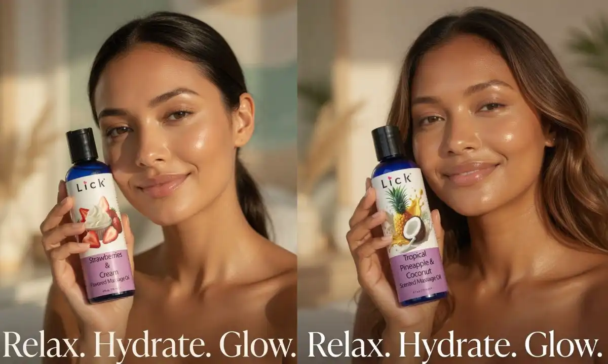 Lick Goods Introduces Tropical Coconut & Pineapple and Strawberries & Cream Massage Oils